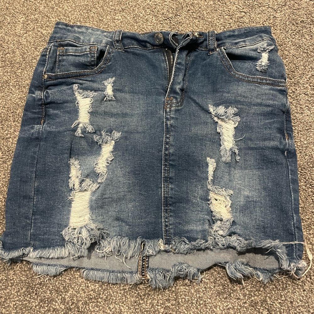 Womens jean skirt.